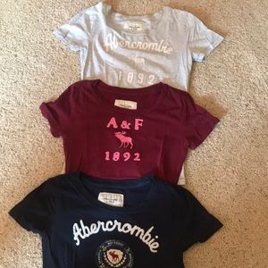 THREE Abercrombie t shirts